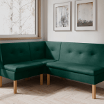 Narożnik kuchenny Paris 130x170 butelkowa zieleń welur