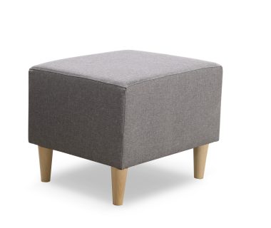 Pufa Uszak szara plecionka