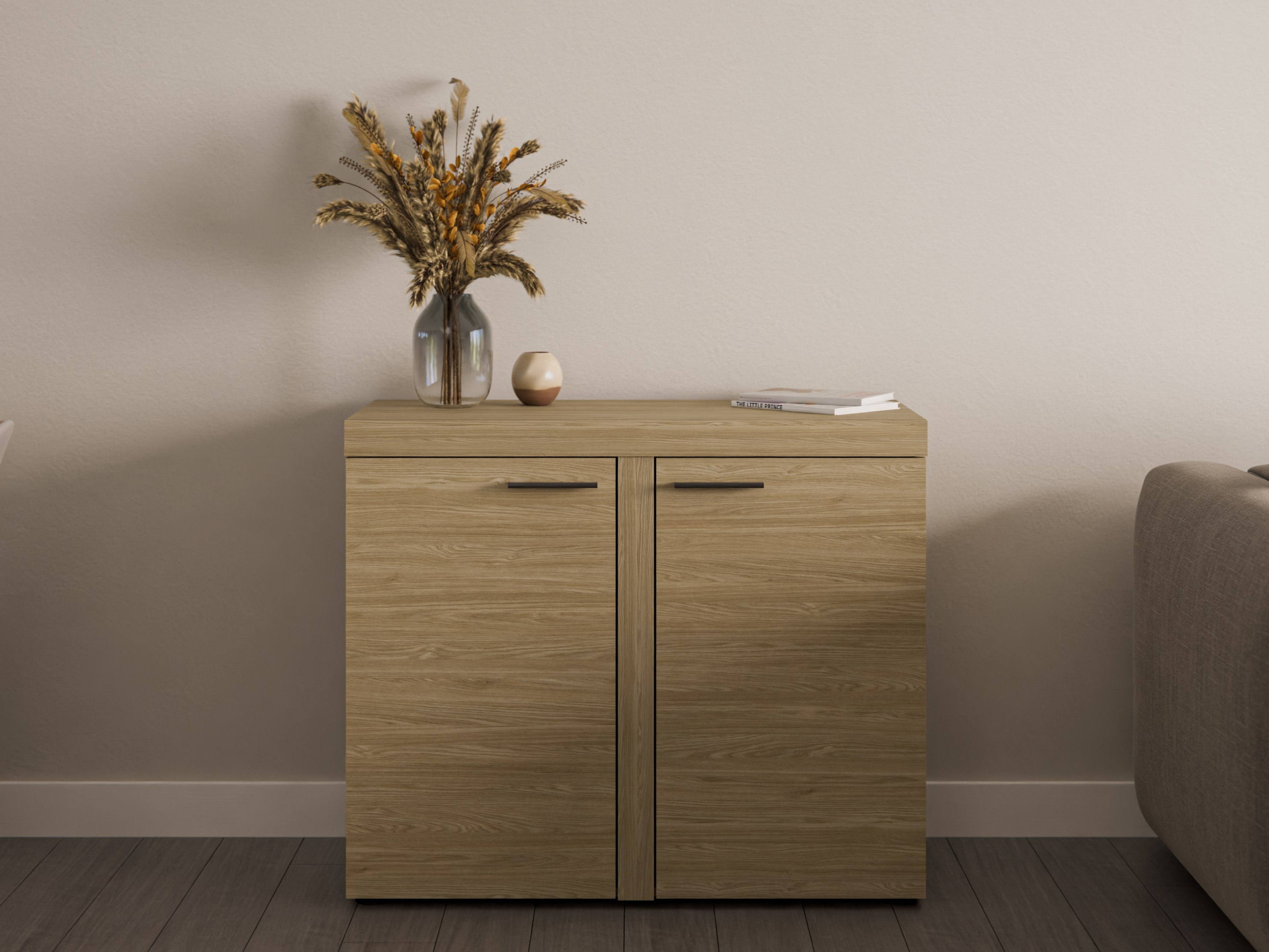 Komoda Rumba dwudrzwiowa dąb olejowany