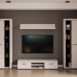 Nowoczesna meblościanka Rumba XL beż piaskowy