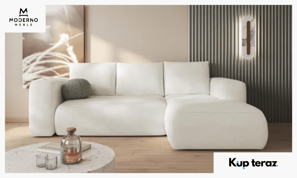 4. Prawostronny narożnik z funkcją spania Lambi z pojemnikiem na pościel