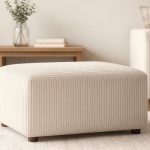 Pufa Vela kremowy sztruks