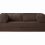 Kanapa piankowa Foamy z funkcją spania brązowy sztruks