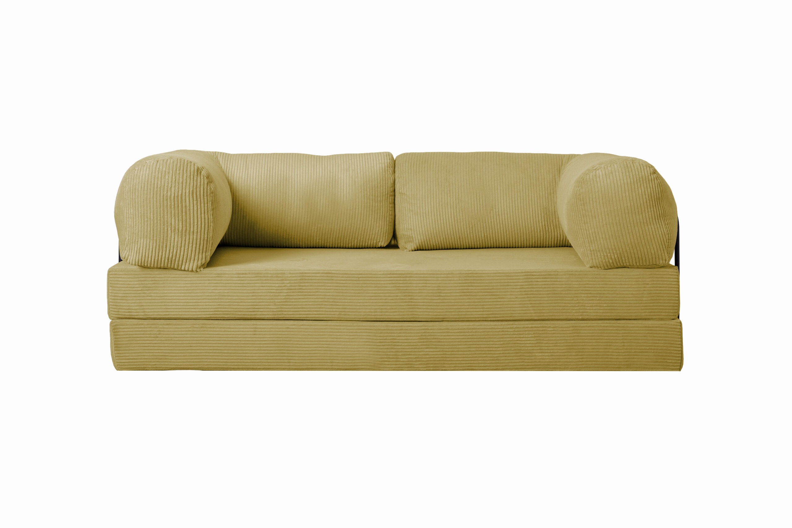 Kanapa piankowa Foamy z funkcją spania seledynowy sztruks