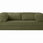 Kanapa piankowa Foamy z funkcją spania khaki sztruks