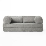 Kanapa piankowa Foamy z funkcją spania szary sztruks