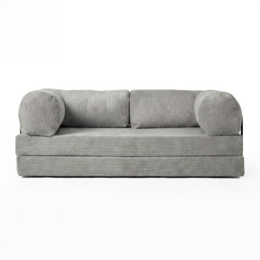 Kanapa piankowa Foamy z funkcją spania szary sztruks