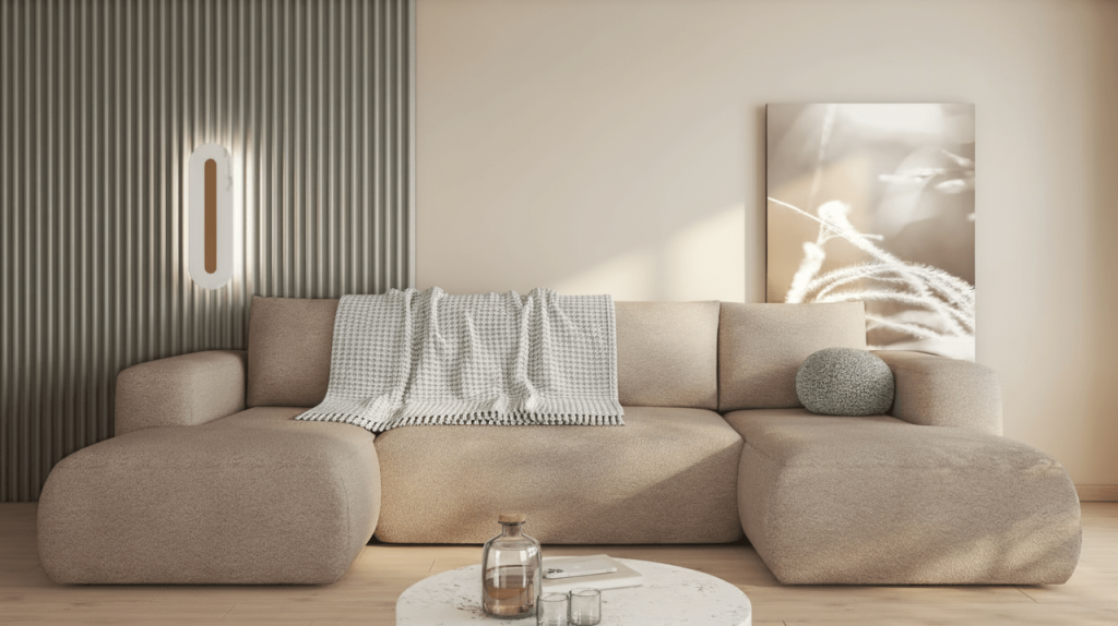 Jak ułożyć koc na narożniku U oraz L? Układanie koca w kilku krokach