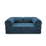 Kanapa piankowa Halo z funkcją spania granatowy sztruks