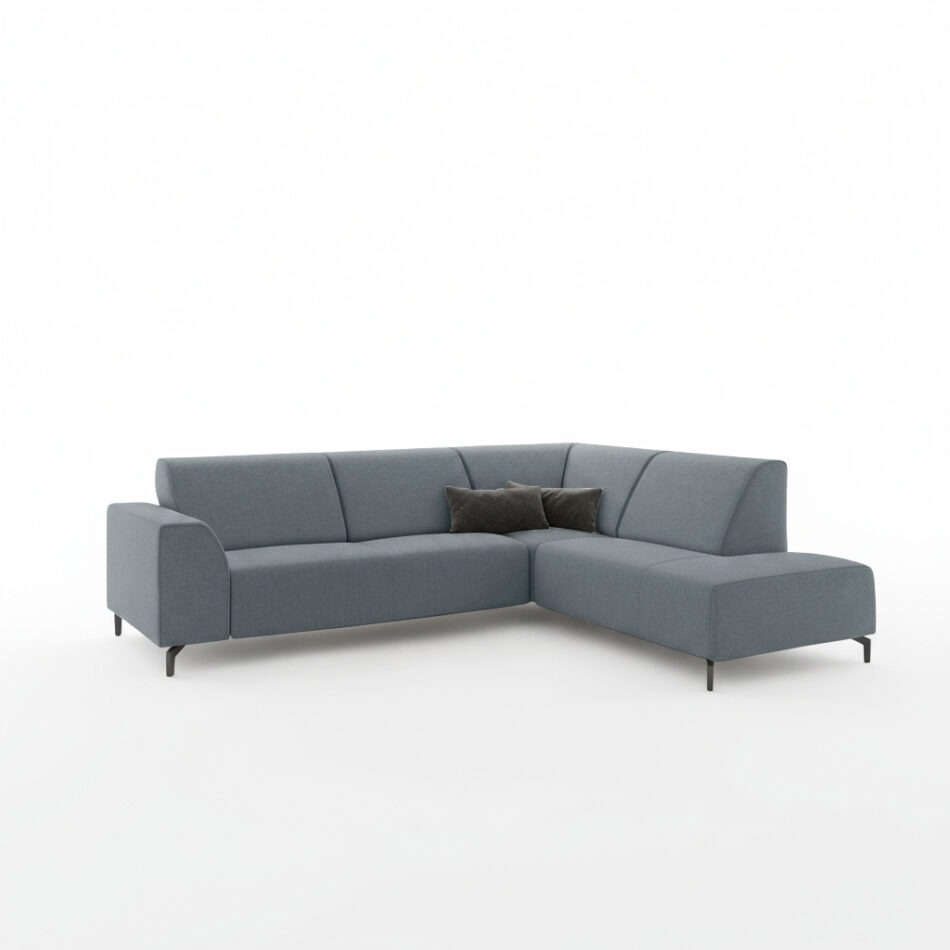 Narożnik Eternis prawy L-kształtny szary szenil