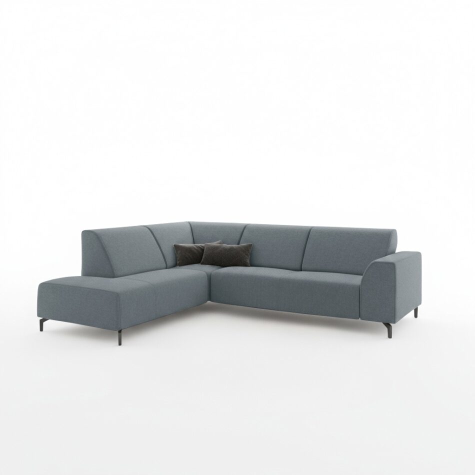 Narożnik Eternis lewy L-kształtny szary szenil