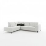 Narożnik Eternis lewy L-kształtny kremowy szenil