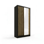 Szafa przesuwna Lamel 100 cm z lustrem dąb artisan