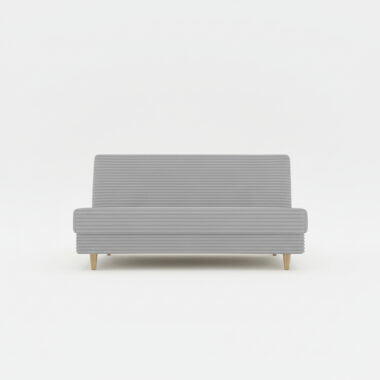 Wersalka z funkcją spania Luna z pojemnikiem na pościel szary sztruks