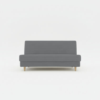 Wersalka z funkcją spania Luna z pojemnikiem na pościel ciemnoszary sztruks