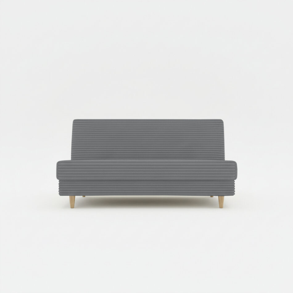 Wersalka z funkcją spania Luna z pojemnikiem na pościel ciemnoszary sztruks