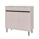 Komoda Osaka 2-drzwiowa z szufladami beż piaskowy