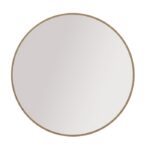 Okrągłe lustro Ovalio dąb Cremona