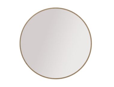 Okrągłe lustro Ovalio dąb Cremona