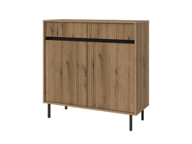 Komoda Osaka 2-drzwiowa z szufladami dąb evoke