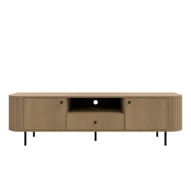 Duża szafka RTV Ovalio dąb Cremona