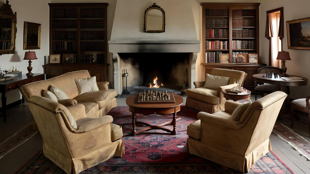 Salon w stylu tradycyjnym