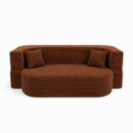 Sofa piankowa Ova z funkcją spania miedziany sztruks