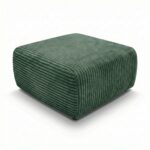 Pufa Nesso ciemnozielony sztruks
