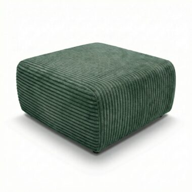 Pufa Nesso ciemnozielony sztruks