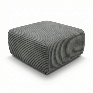 Pufa Nesso ciemnoszary sztruks