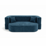 Sofa piankowa Ova Slim z funkcją spania granatowy sztruks