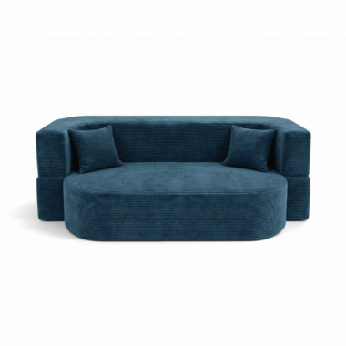 Sofa piankowa Ova z funkcją spania granatowy sztruks