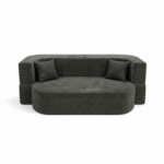 Sofa piankowa Ova z funkcją spania ciemnoszary sztruks