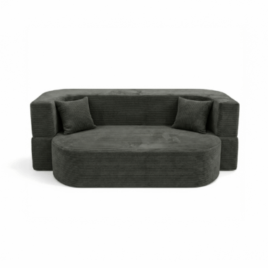 Sofa piankowa Ova z funkcją spania ciemnoszary sztruks