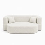 Sofa piankowa Ova z funkcją spania kremowy boucle