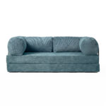 Kanapa piankowa Foamy z funkcją spania turkusowy sztruks