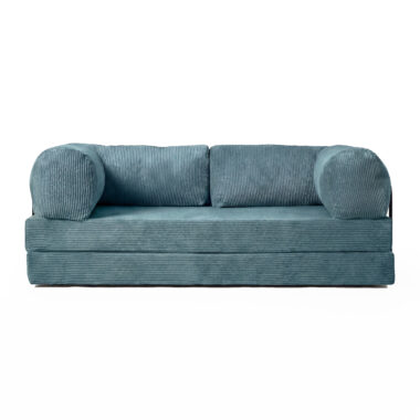 Kanapa piankowa Foamy z funkcją spania turkusowy sztruks