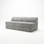 Sofa piankowa Kimo jasnoszary sztruks