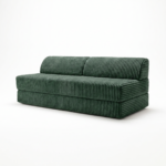 Sofa piankowa Kimo ciemnozielony sztruks