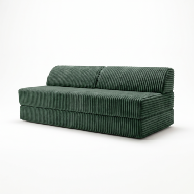Sofa piankowa Kimo ciemnozielony sztruks